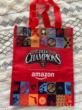2024 Champions Red Reusable Tote Bag - Florida Panthers